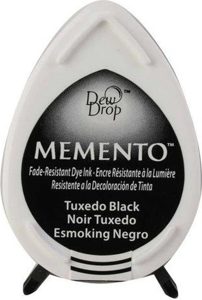 TSUKINEKO Memento Drop - Pečiatkový blok, Tuxedo Black, Obrázok produktu 