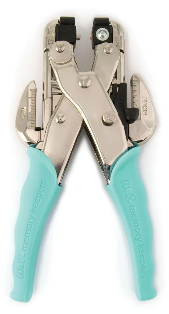 Outil de Perçage Crop-A-Dile Teal avec Système de Pose d'Oeillets Silencieux