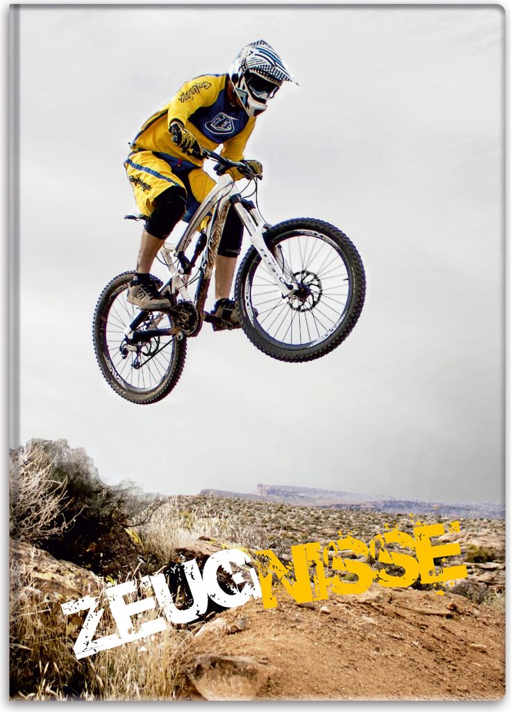 itenga Zeugnismappe Motiv Downhill DIN A4