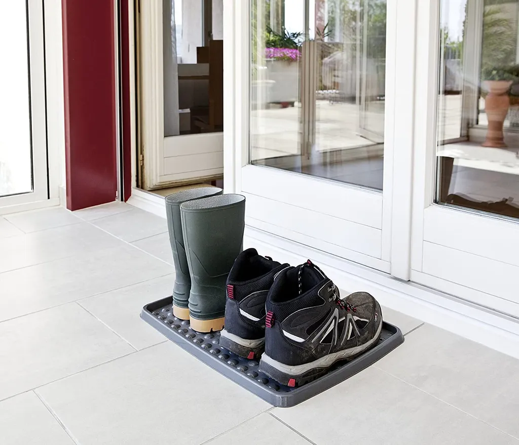 Égouttoir à chaussures Drops Rotho Anthracite avec Surface Antidérapante