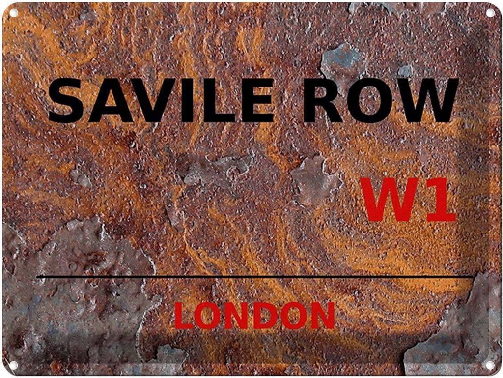 vianmo Blechschild 30x40 cm London Savile Row W1