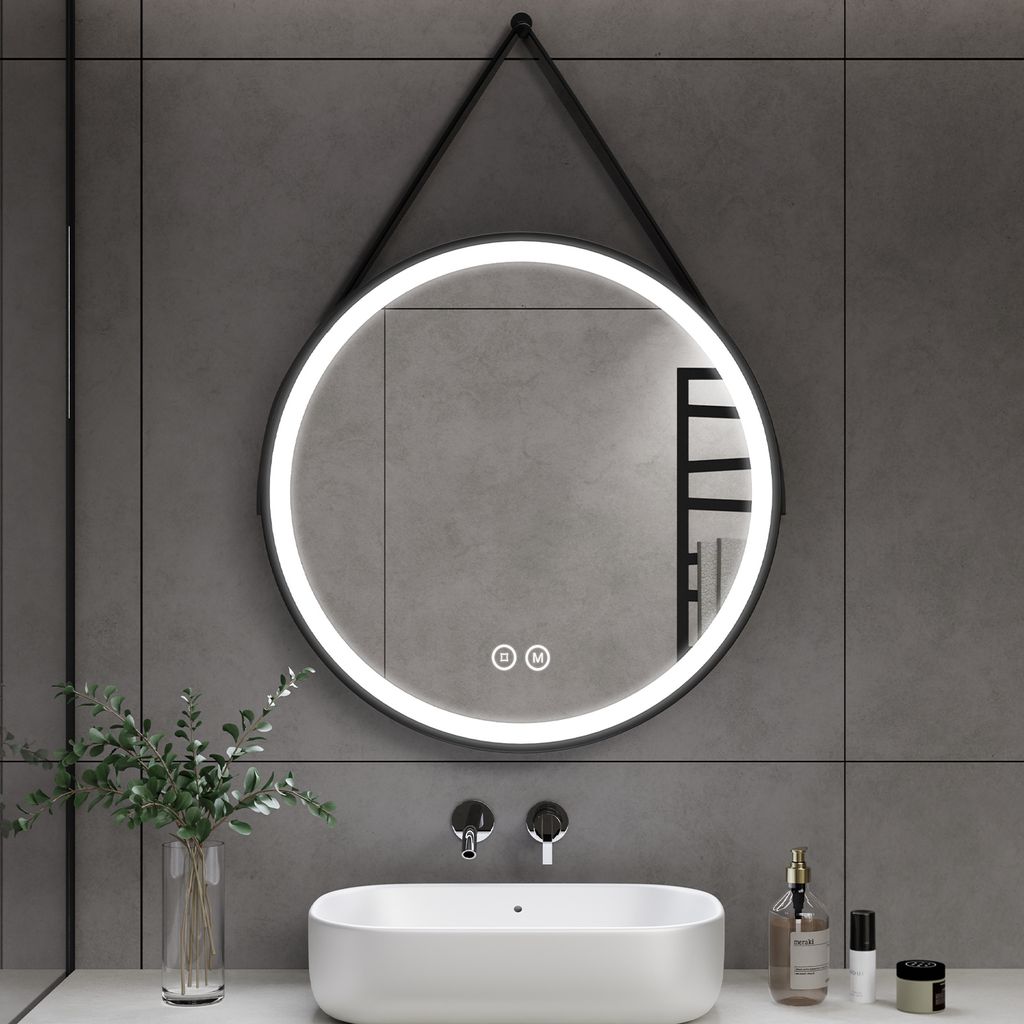 Miroir rond Heilmetz 50 cm pour salle de bain avec Image du produit 