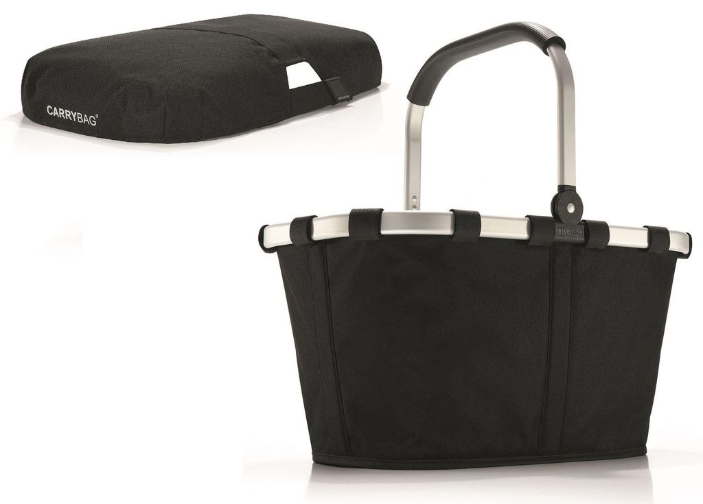 reisenthel SET carrybag Einkaufskorb Korb schwarz BK7003 + Produktbild 