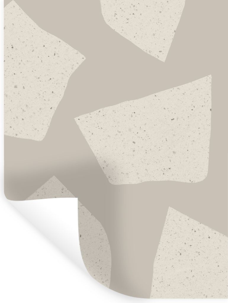 MuchoWow Wandtattoo Wandsticker Wandaufkleber Terrazzo - Abstrakt - Pastell - Muster 120x160 cm Selbstklebend und Repositionierbar - Wierderverwe...