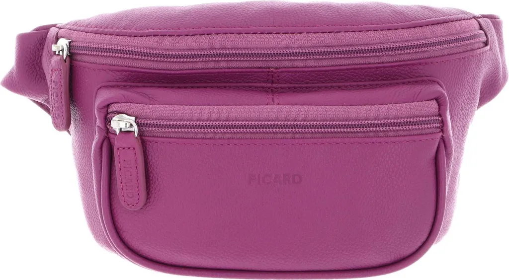 PICARD Luis Sac Banane en Cuir Fuchsia - Sac à Bandoulière Ajustable