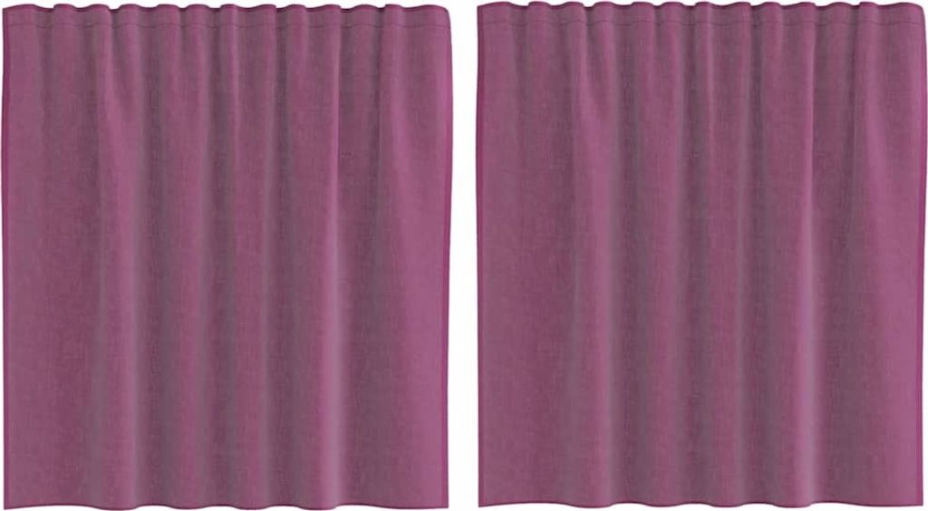 vidaXL Voile Vorhänge mit Schlaufen 2 Stk. Lila 140x140 cm Produktbild 