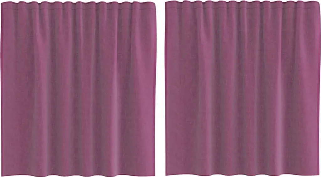 Offerta vidaXL 2 Tende Voile Viola 140x140 cm con Passanti Pronti