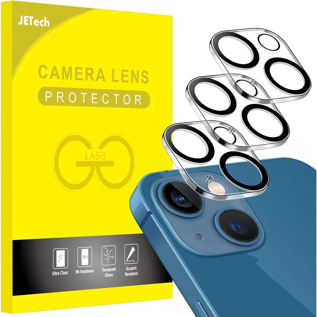 Protezione Obiettivo iPhone 13 Mini Vetro 9H HD Trasparente 3 Pezzi