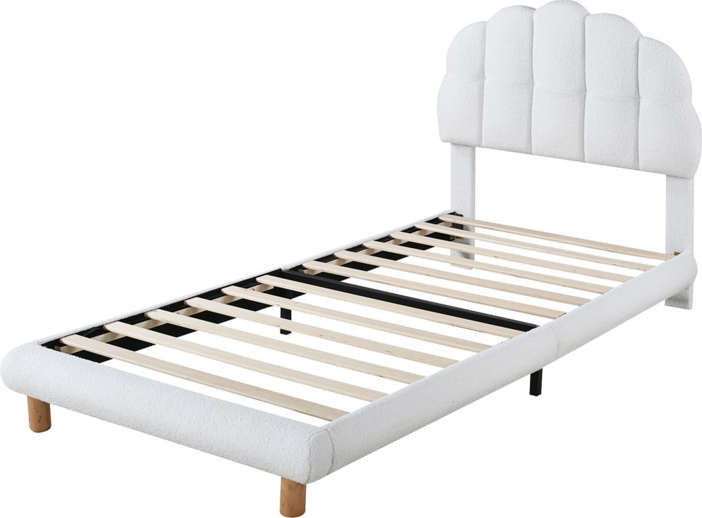 Fortuna Lai čalúnená posteľ 90x200cm kruhové rúno s Obrázok produktu 