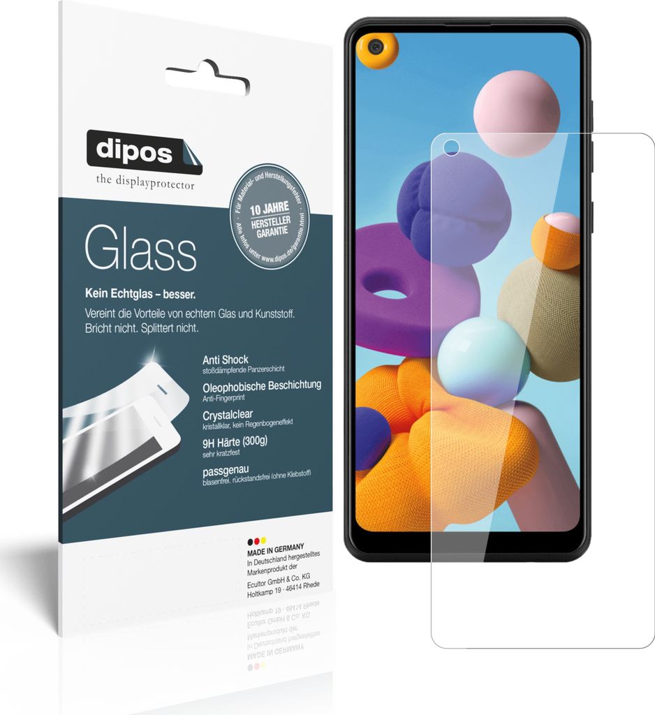 Schutzfolie für Samsung Galaxy A21 Folie Anti-Shock 9H Displayschutz