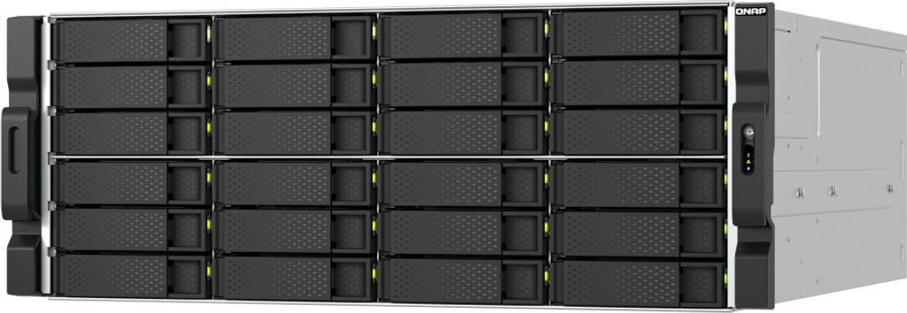QNAP TS-h2477AXU-RP Speicherserver Rack (4U) AMD Ryzen 7 7745 32 GB DDR5 0 TB QNAP QTS Schwarz, Grau