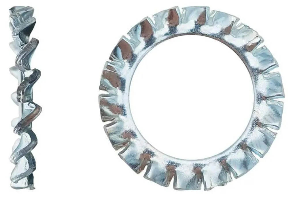 Rondelle Éventail M10 DIN 6798 A Zinguée - Denture Externe Puissante