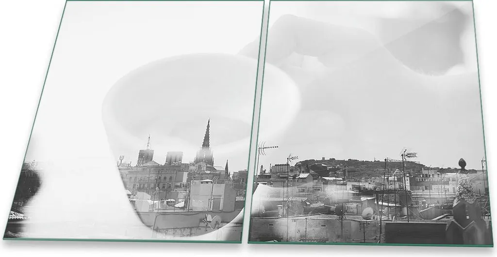 Copertura Piano Cottura Vetro Temperato City Grey 2x40x52 | Alzatina Design