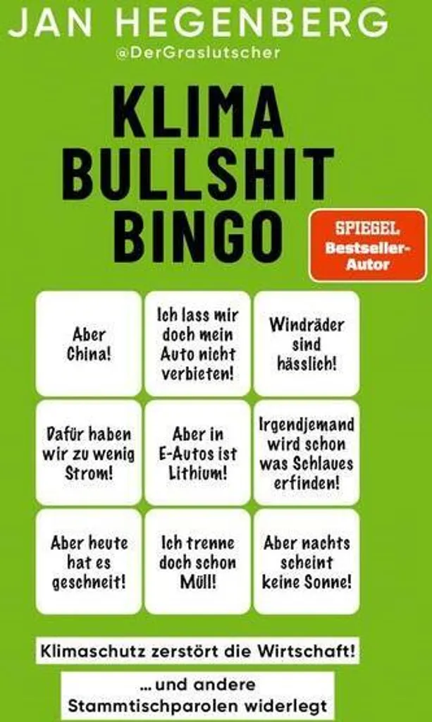 Klima-Bullshit-Bingo SPIEGEL - Jeu de société ludique sur le climat