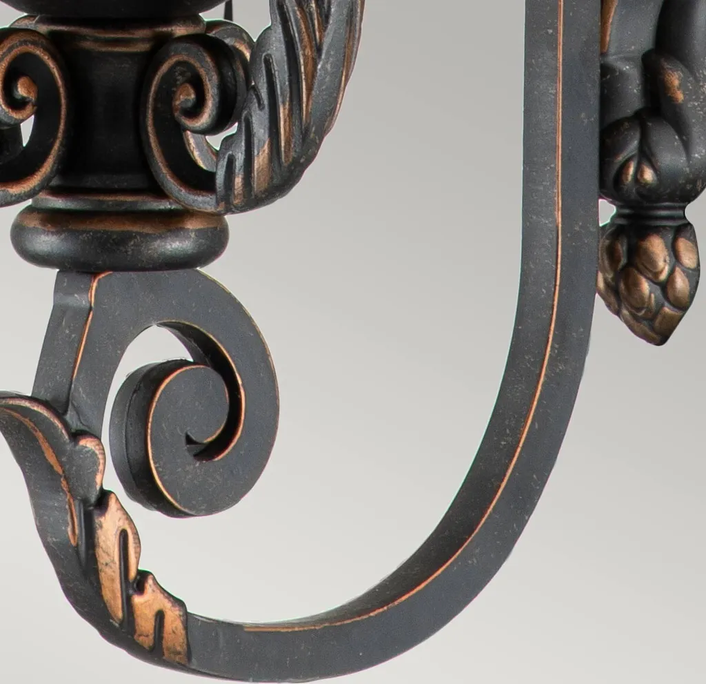 Éclairage extérieur Baltimore style ancien E27 60W pour terrasse et jardin