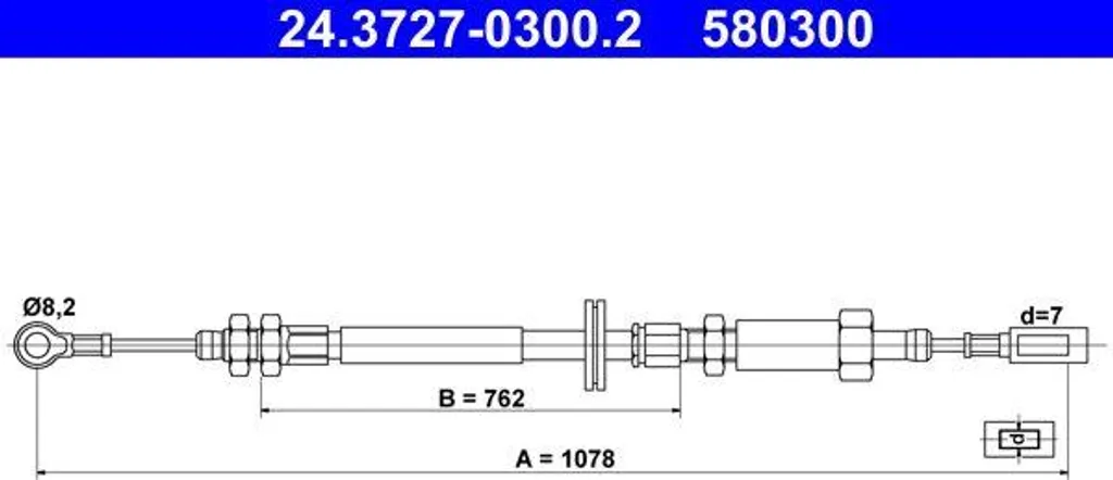 Réparer votre Frein à Main : Câble ATE OE 4745V6 pour Jumper et Ducato