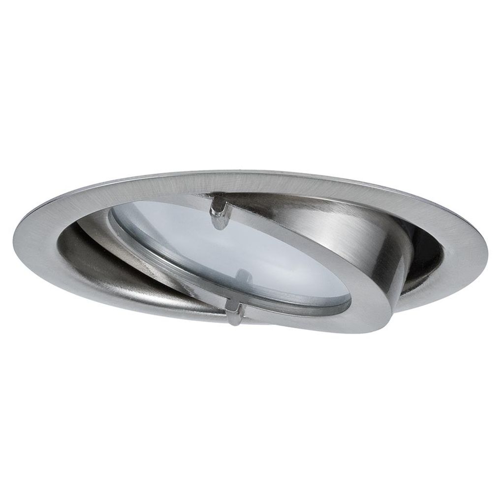 Paulmann Möbel Einbauleuchten Dress schwenkbar max.20W 12V G4 70mm Eisen gebürstet/Alu