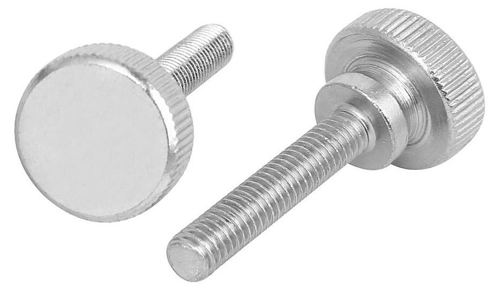 4 Stš¹ck M6x30mm Flacher ger?ndelter Kopf Vollgewinde Daumenschrauben Verschluss DE de