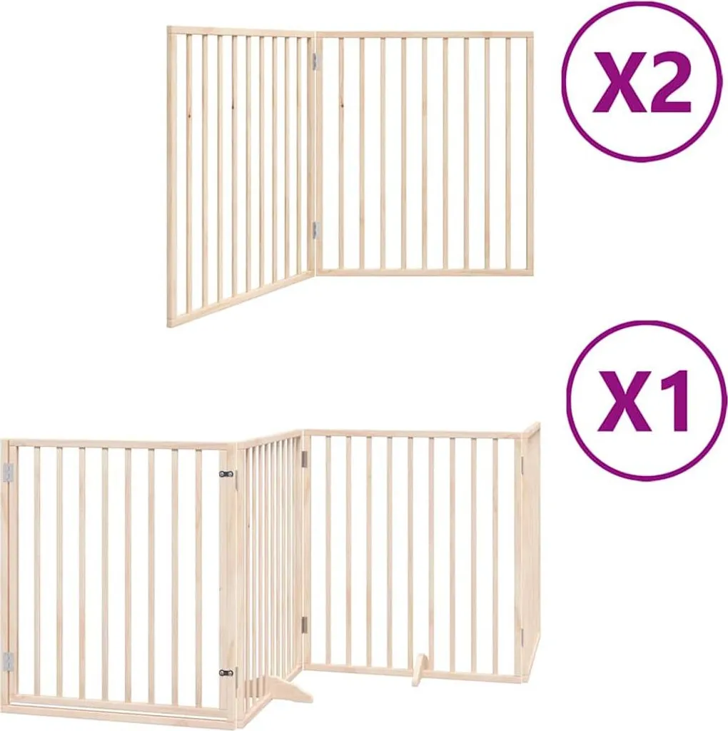 vidaXL Cancello Sicurezza Cani 640 cm Legno Pioppo - Spazi Protetti