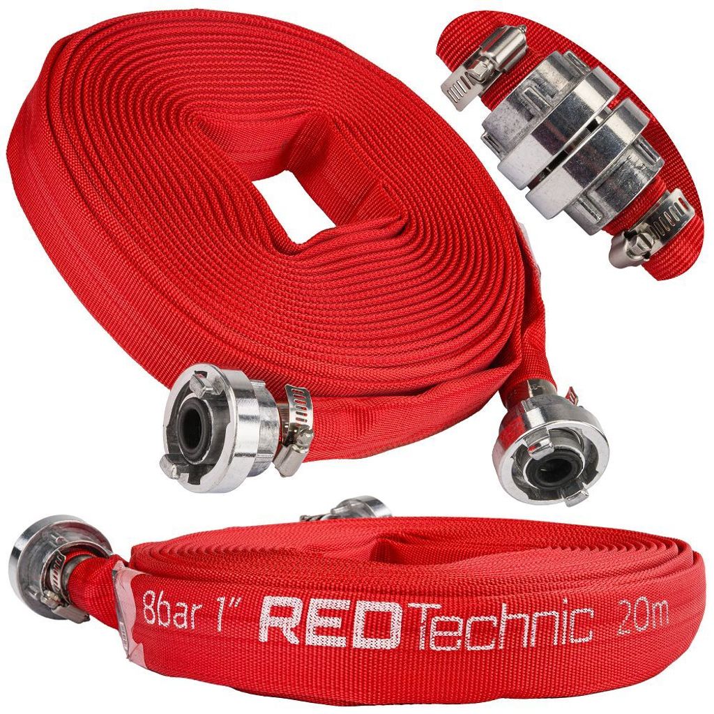 Feuerwehrschlauch mit Schnellkupplung 1"  20M 8 Bar Produktbild 