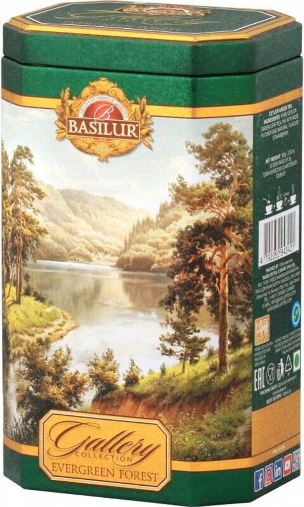 Basilur Ceylon-Grüntee Young Hyson GALLERY EVERGREEN FOREST Dose 100 g