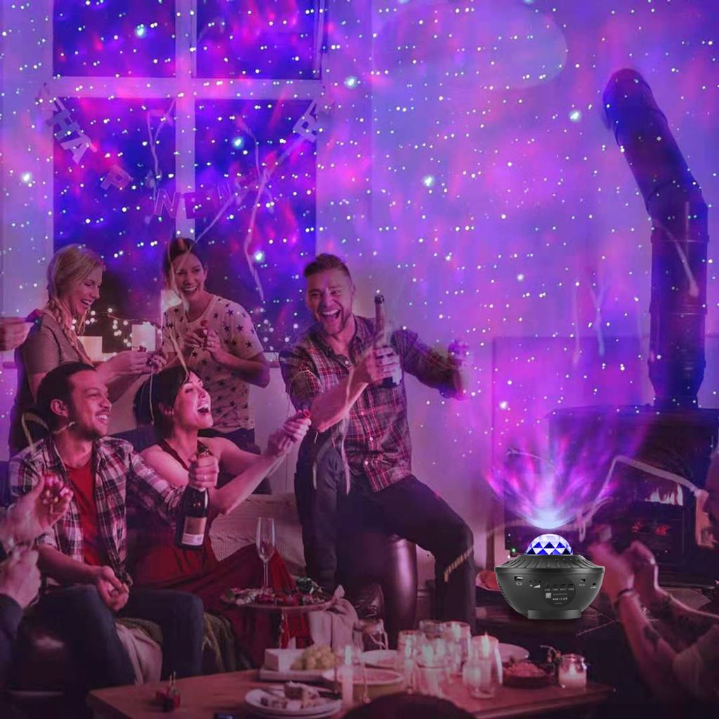ROSNEK Musik LED Projektor Sternenhimmel Lampe mit Produktbild 9