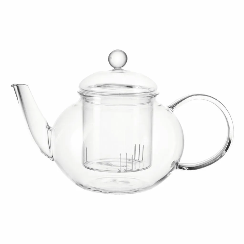 Montana Teiera Yogi 1L Vetro Trasparente - Design Moderno per Infusi