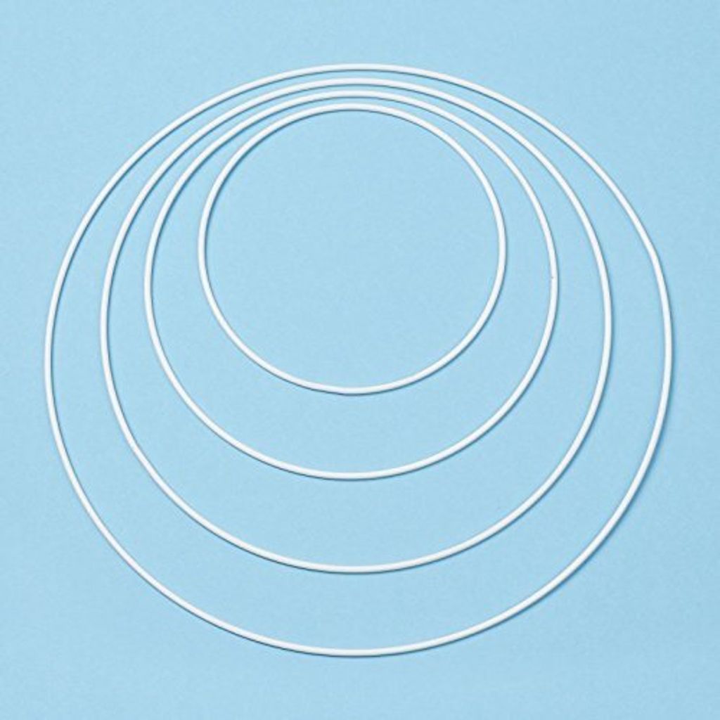 Metall-Ring Ø 15cm weiß