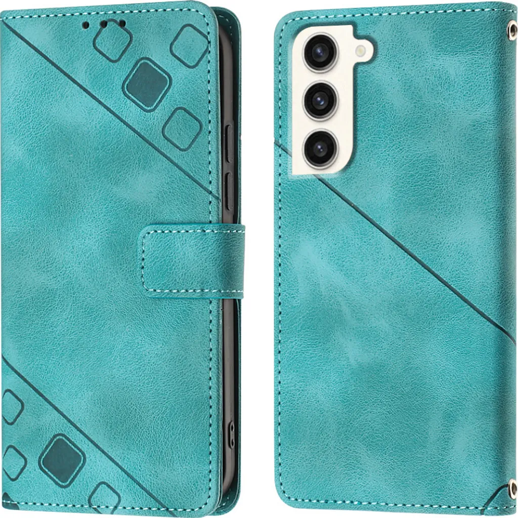 Custodia Samsung Galaxy S23+ Verde Resistente | Cover Flip Pelle