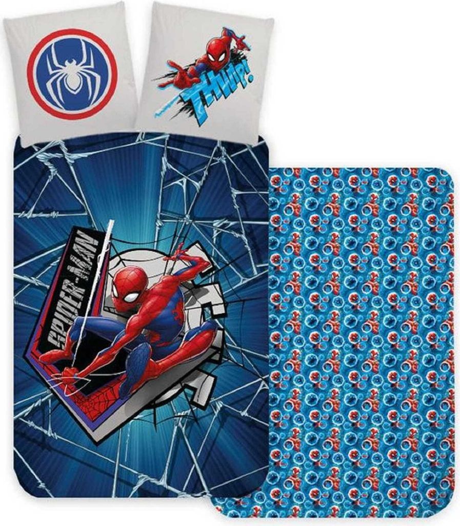 Spiderman Thiwp Kinderbettwäsche-Set 100×135 cm, 40×60 cm