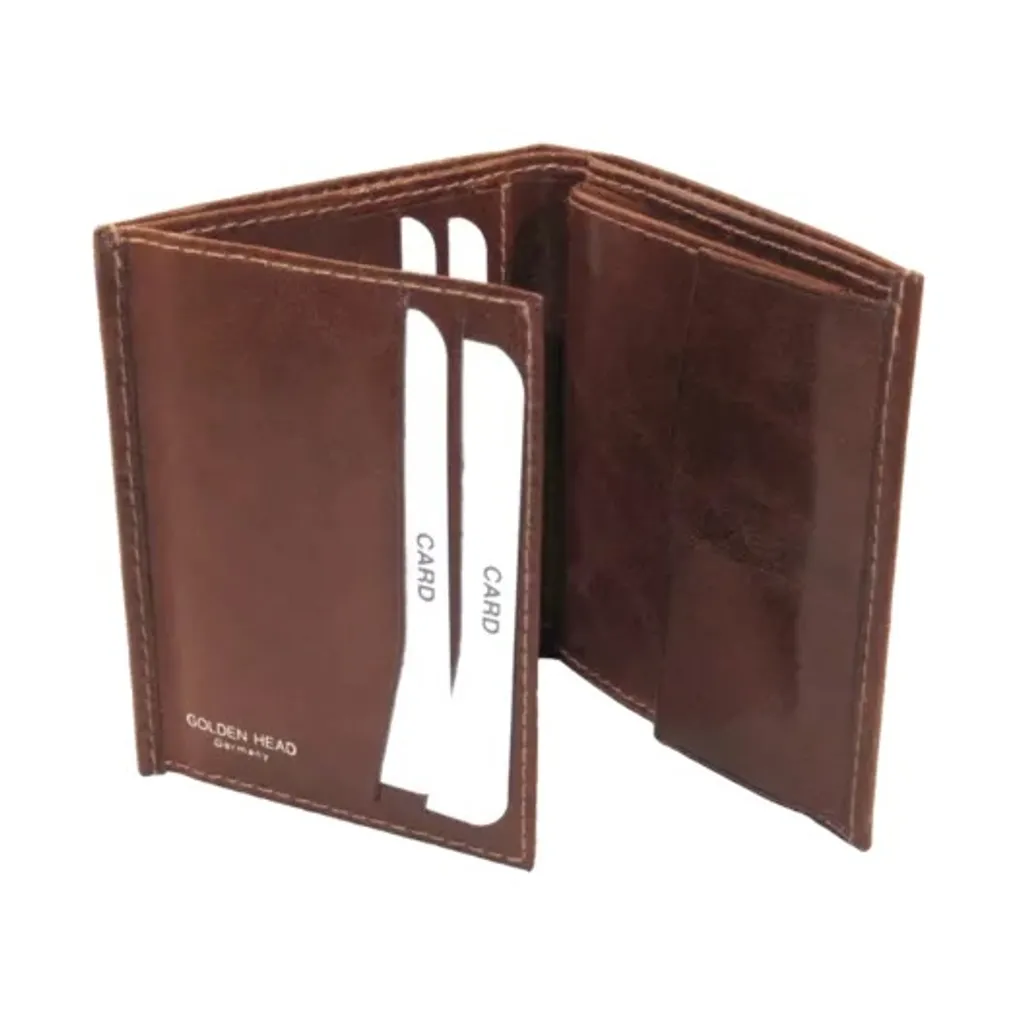 Portafoglio RFID Golden Head Colorado 1119 Tabacco Marrone Pelle - 17