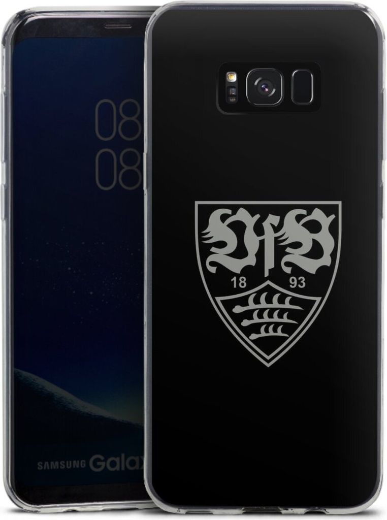 DeinDesign Slim Hülle für Samsung Galaxy S8 Plus Silikon Case Ultra Dünn Handyhülle Logo Offizielles Lizenzprodukt VfB Stuttgart