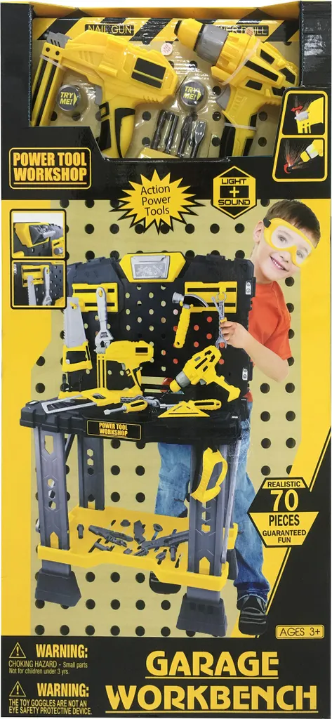 Atelier de Bricoleur Deluxe Tools G21 - Kit Complet Haute Qualité Enfant - 6