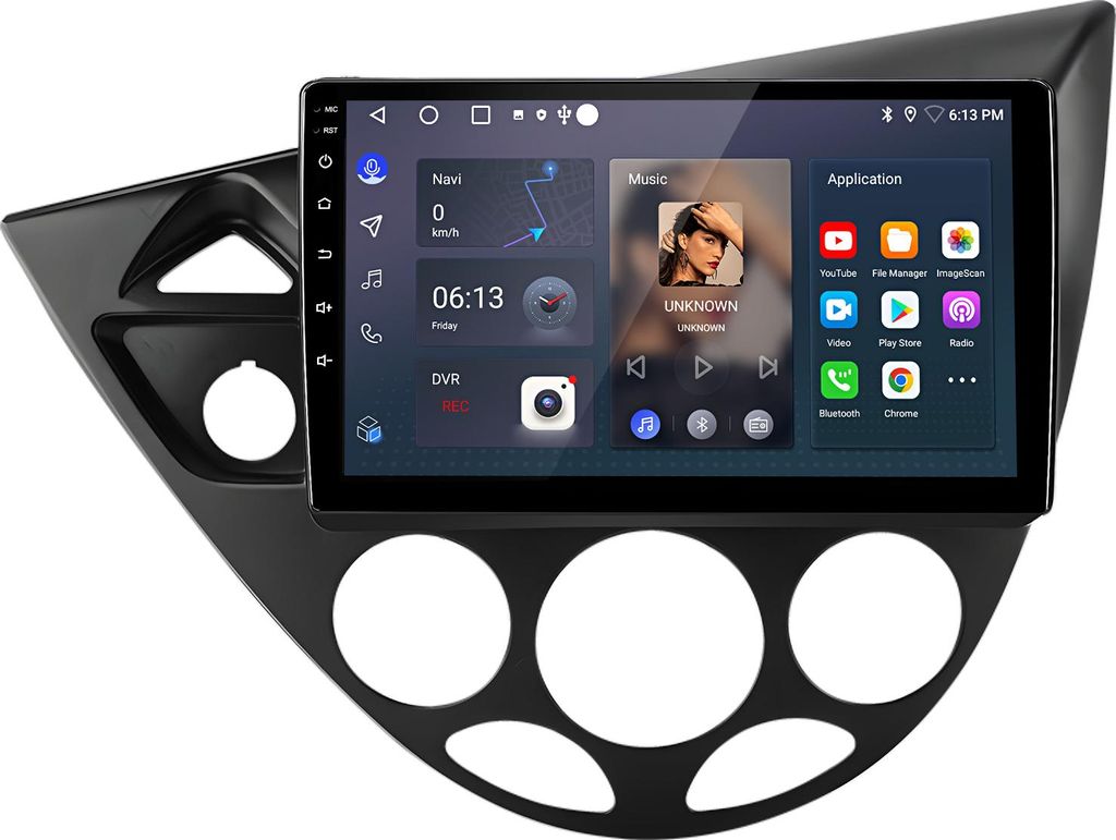 9 Zoll 6+128GB Android Autoradio für Ford Fiesta 1995-2001 Focus Mk1 1998-2004 Wireless CarPlay Android Auto 4G WiFi GPS Navi 8Kern RDS DSP DAB+