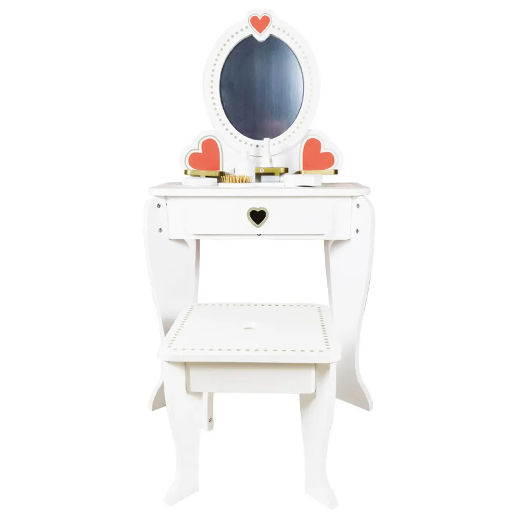 Coiffeuse enfant jouet d'imitation pour chambre de fille et garçon 4iQ