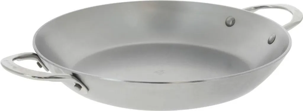 De Buyer 5652.28 Padella 28cm Ferro Mineral B con Doppia Impugnatura