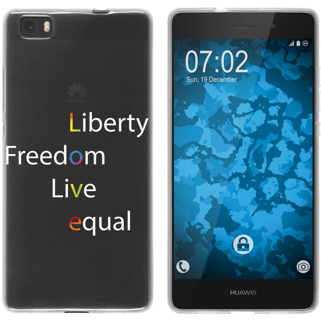 PhoneNatic Case kompatibel mit Huawei P8 Lite 2015 (1.Gen.) Silikon-Hülle pride Wörter M2