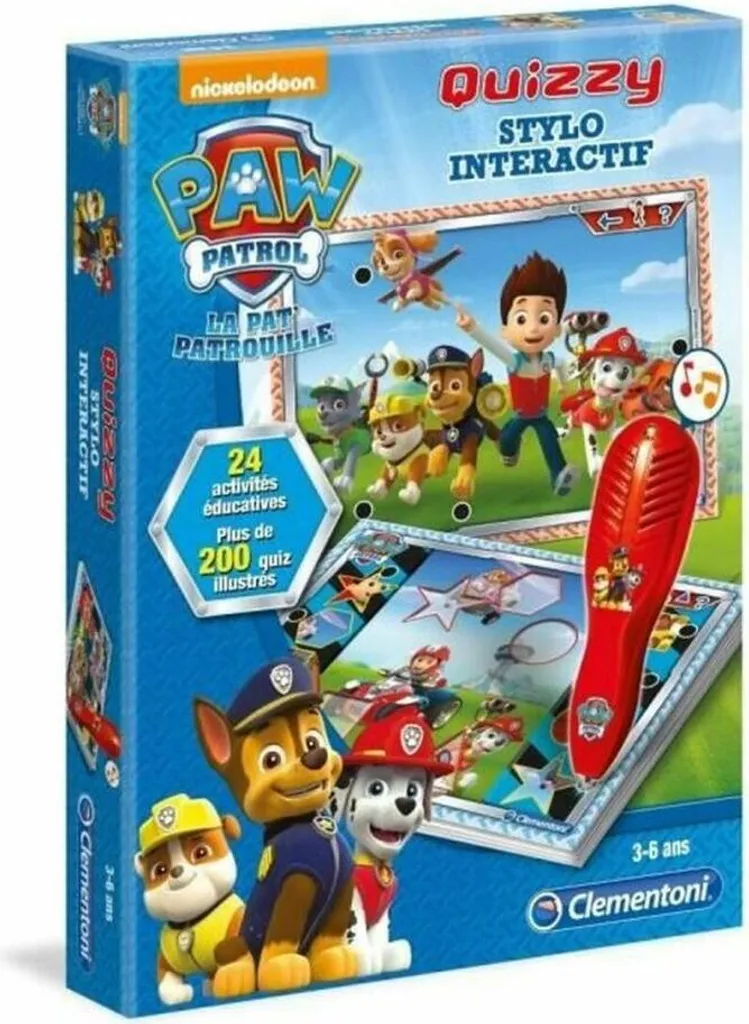 Jeu de Voyage Enfant Pat'Patrouille Stylo Parlant pour Apprendre FR