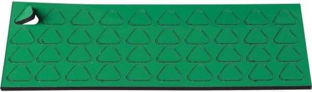 Magnetische Symbole Dreieck 9x9mm VE=40 Stück moos