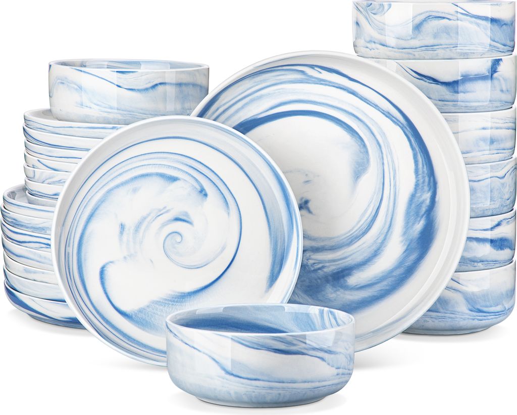 MALACASA, 24 pcs. vaisselle en porcelaine service combiné Image du produit 