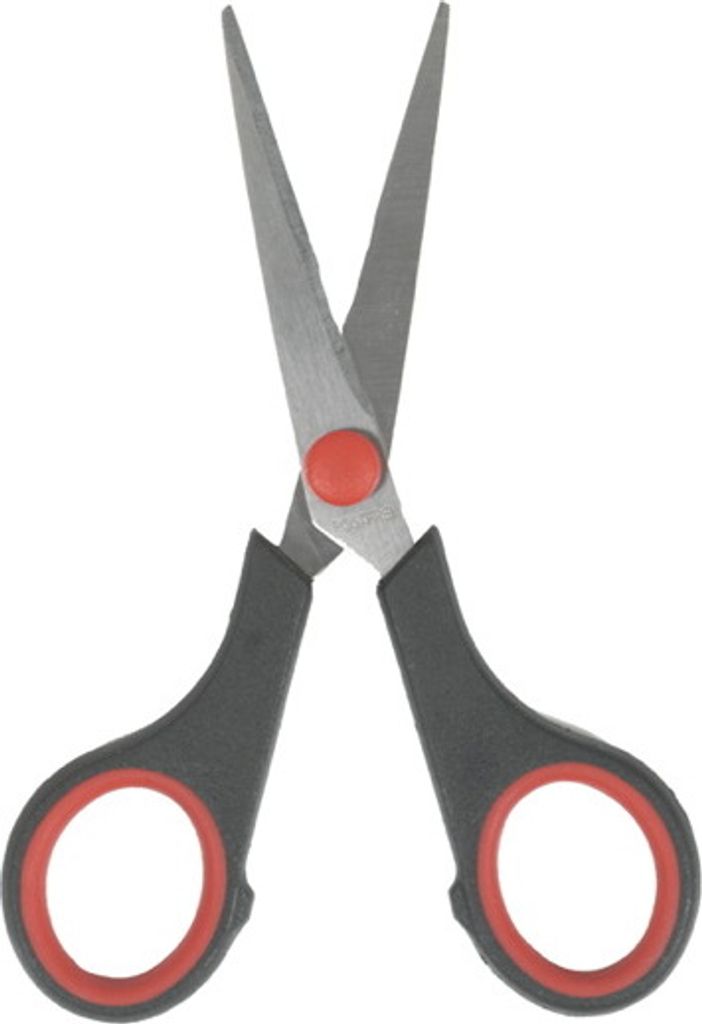 Edelstahl Bastelschere Schere mit Komfortgriffen spitz
