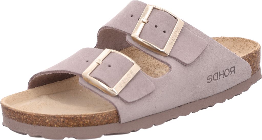 Rohde Damen Pantolette aus Veloursleder mit verstellbaren Produktbild 