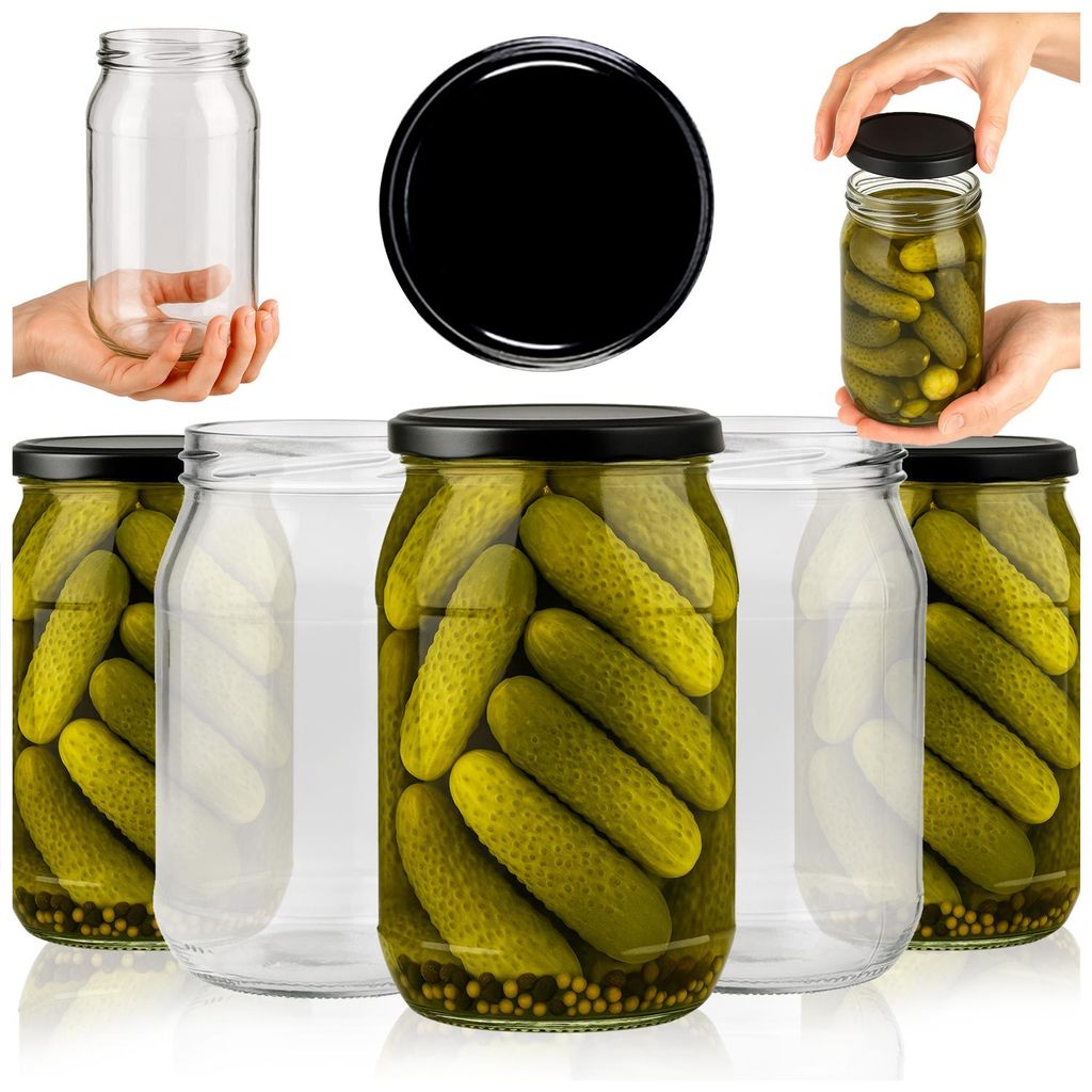 SuperButelki.pl - 60x Glasgefäß 815 ml mit Produktbild 