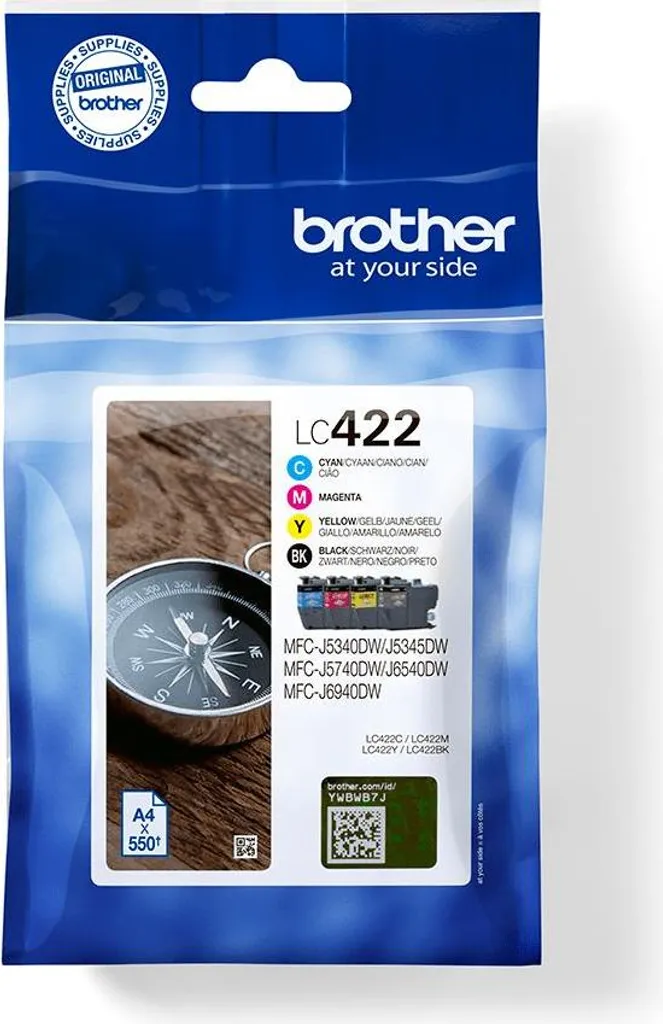 Kit Cartucce Brother LC422 Originali per MFC-J5340DW - 4 Colori