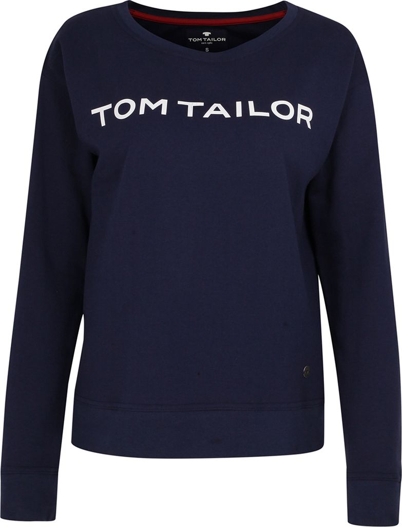 TOM TAILOR Damen Oberteil blau uni Größe: 38