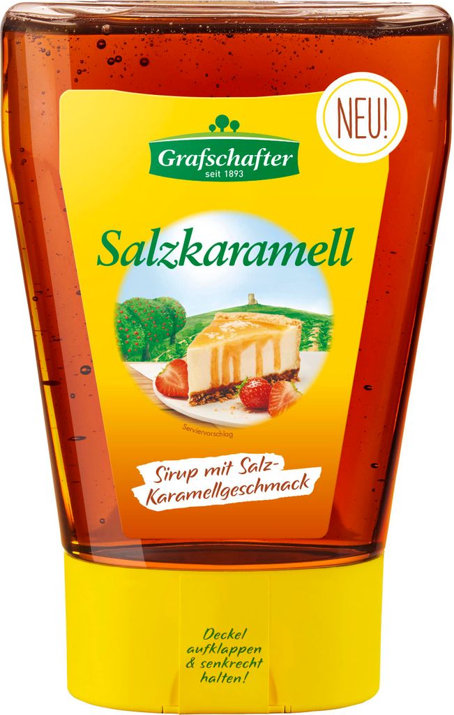 Grafschafter Salzkaramell verfeinert Cheesecakes Pancakes Produktbild 