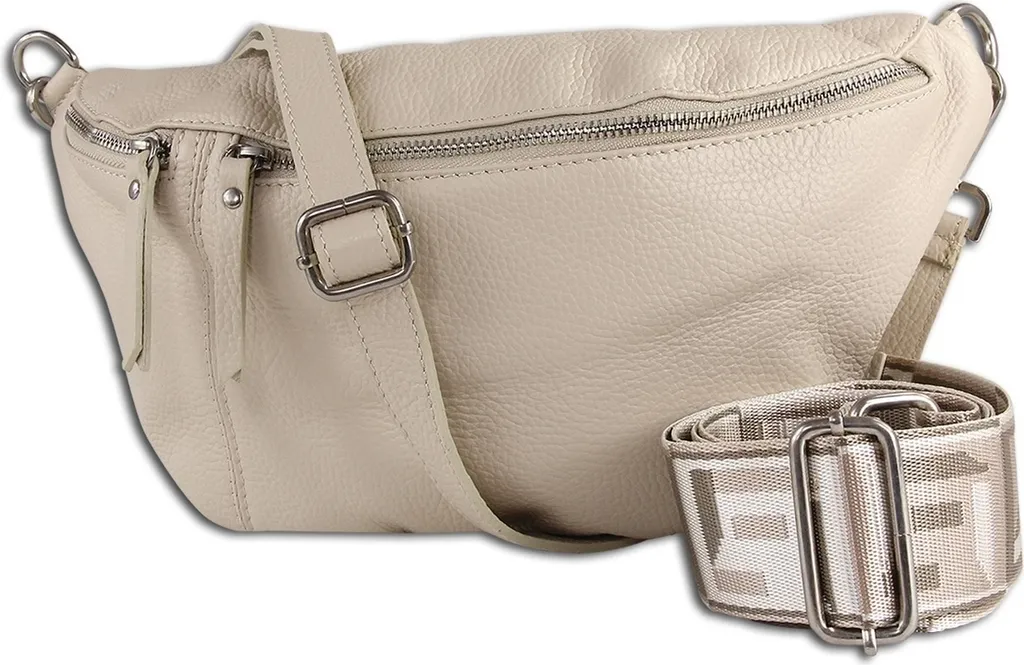 Toscanto Crossbody Bags OTT821BI - Sac banane vert en cuir véritable