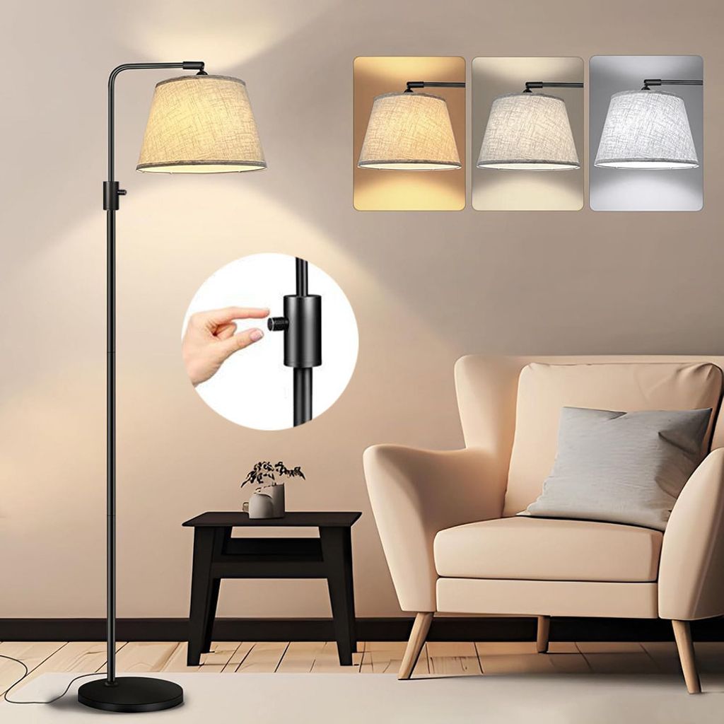 Lámpara de pie LED regulable, lámpara de pie de 173 cm, Imagen del producto 