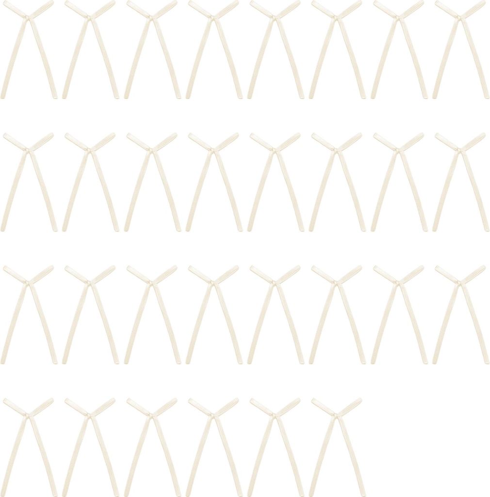 30 Stück Schleifen-Kuchenaufsatz, Schleifenband, Cupcake-Topper, Geburtstagsparty, Schleifenknoten, Dekoration für Braut, Hochzeit, Partyzubehör