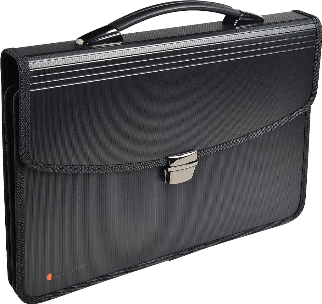 EXACOMPTA Exabag Porte-documents PP Noir - Valisette de Transport Rigide